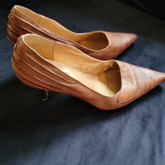 Brown Heels Sz Euro 40 or US 9 NIL - Picture 3 of 11